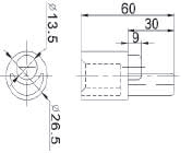 Unteres spannendverschluss ø 34 mm für abdeckplane