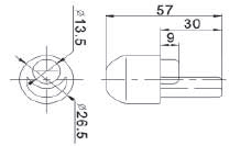 Oberes spannendverschluss ø 27 mm für abdeckplane