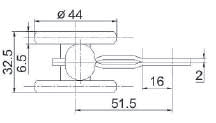 Side curtain roller (with 2 small wheels)