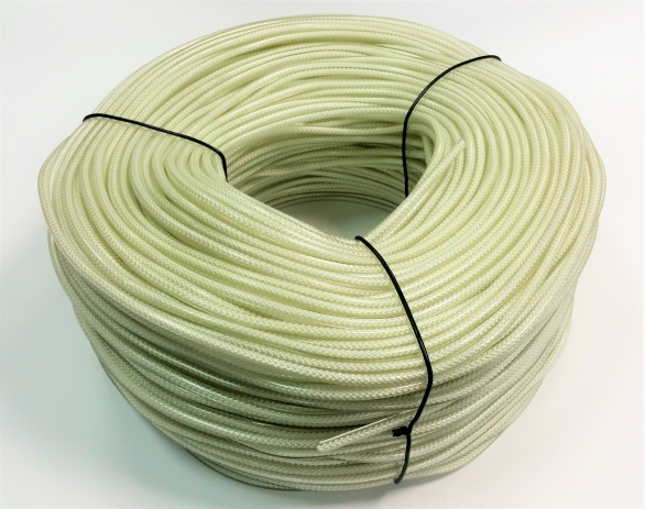 Tir cable cotton, transparent ø8mm 250 lm roll