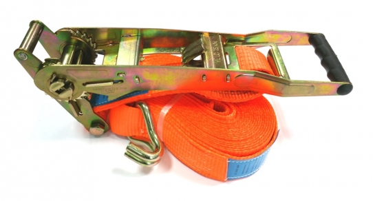 Belt with tensor and locking with draw belt fastener „ergo”