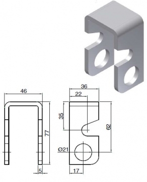 ZAMKNIĘCIE PODWÓJNEGO WYWROTU DO BURT ALUMINIOWYCH